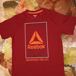 Reebok Kids Red Tee with Graphic Design
